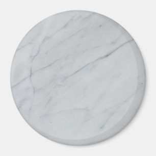 Aimant blanc en pierre de marbre
