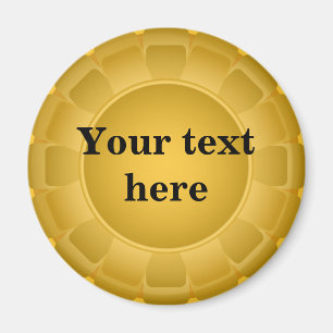 Aimant Blanc jaune de ruban à customiser