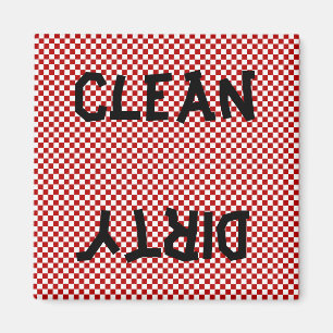 Aimant blanc noir rouge de lave-vaisselle