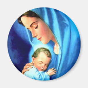 Aimant Blessed Virgin Mary with Baby Jesus