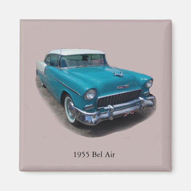 Aimant bleu/blanc Bel Air 1955 (Devant)