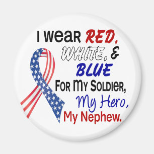 Aimant Bleu blanc rouge pour mon neveu