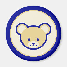 Bleu Bleu Beige Teddy Bear Dessin