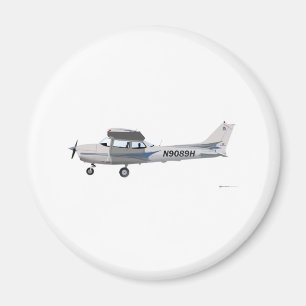 Aimant Bleu de Cessna 172 Skyhawk