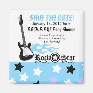 Aimant bleu de faveur de baby shower de VEDETTE DU