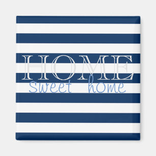 Aimant Bleu de la marine moderne, Home Sweet Home