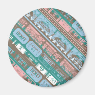 Aimant Bleu de motif de billet de Supergirl