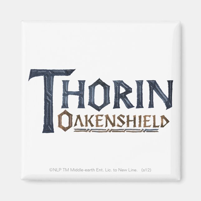 Aimant Bleu du logo THORIN OAKENSHIELD™ (Devant)