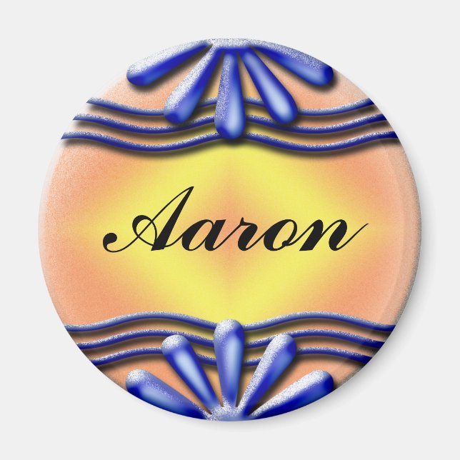 Aimant Bleu du nom (Devant)