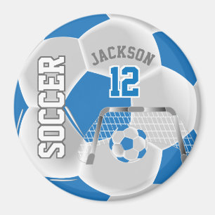 Aimant Bleu et blanc Personnaliser le ballon de football
