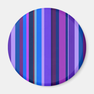 Aimant Bleu et violet bandes verticales