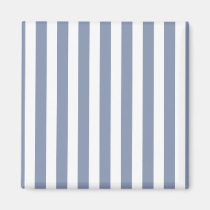 Aimant Bleu gris et blanc rayures de bonbons