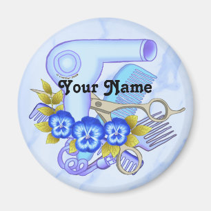 Aimant Bleu Pansy Beautician