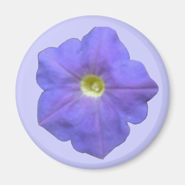 Aimant bleu Petunia (Devant)