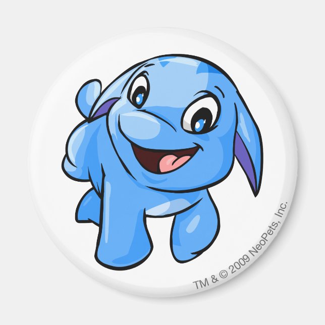 Aimant Bleu Poogle (Devant)