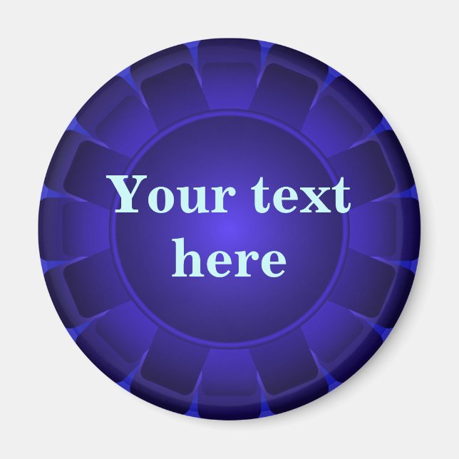 Aimant Bleu ruban pour Customiser (Devant)