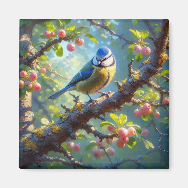 Aimant Bleu Tit 1 (Devant)