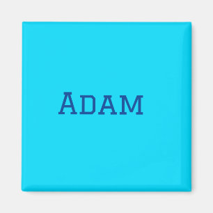 Aimant Bleu violet ajouter un nom de texte retour à l'éco