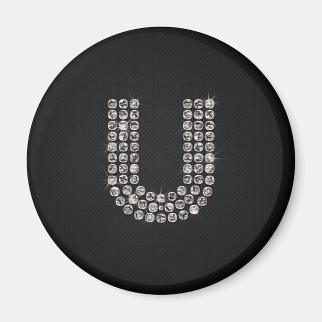 Aimant bling - U (Devant)