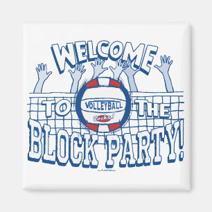 Aimant Block Party Volleyball par Mudge Studios