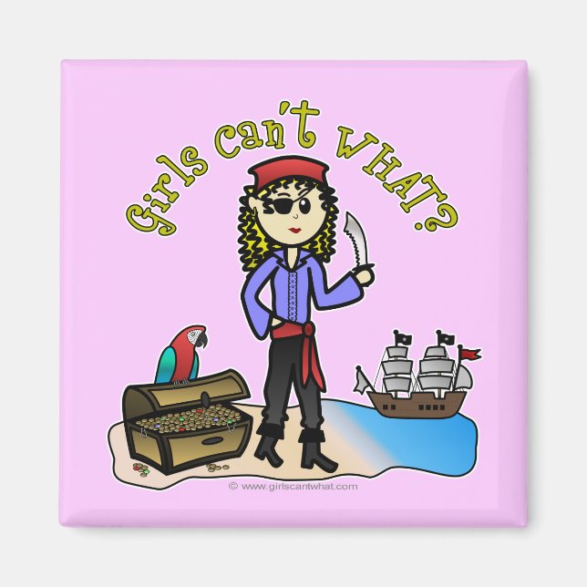 Aimant Blonde Girl Pirate (Devant)