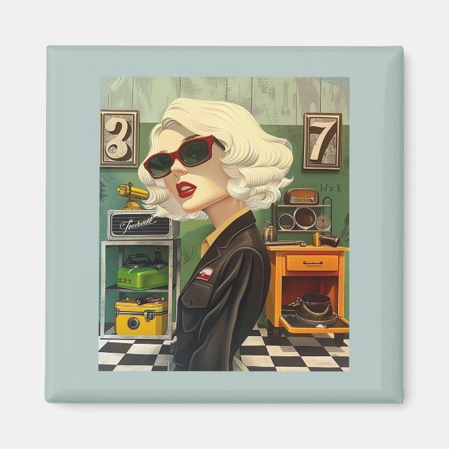 Aimant Blonde temps outil (Devant)