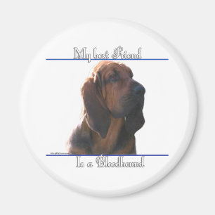 Aimant Bloodhound Best Friend; Bloodhound Cadeaux;