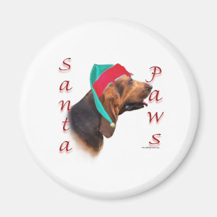 Aimant Bloodhound Père Noël Paws