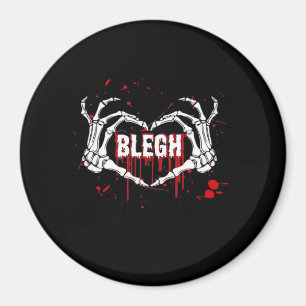 Aimant Bloody Breakdown, Skeleton Heart Hands Emo, Metalc