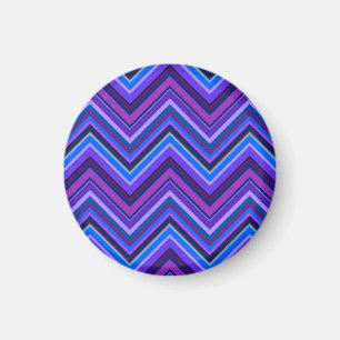 Aimant Blue and purple zigzag