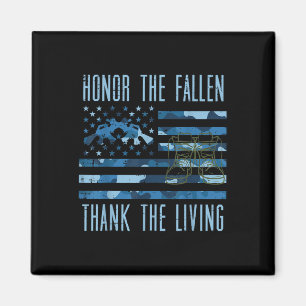 Aimant Blue Camo Us Drapeau Honneur Le Fallen Remercier L