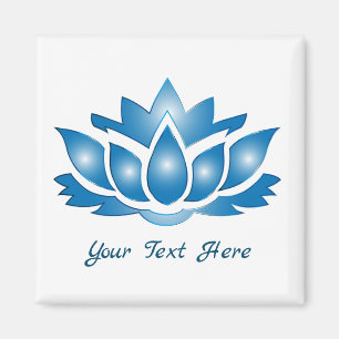 Aimant Blue Lotus Esprit Corps Esprit Personnalisé