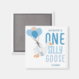 Aimant Blue One Silly Goose 1er anniversaire