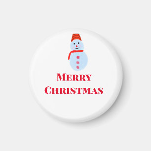 Aimant Blue snowman Noël merveille Noël ajouter le nom