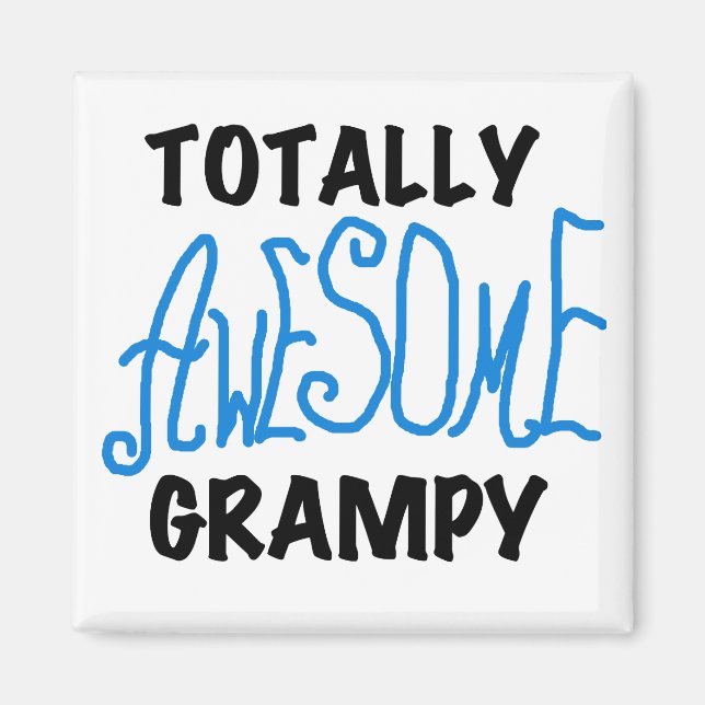 Aimant Blue Totalement génial Tshirts et cadeaux Grampy (Devant)