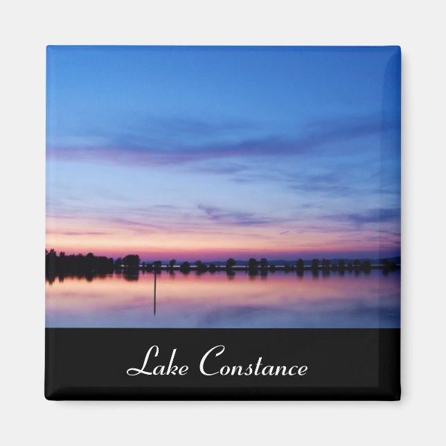 Aimant Bodensee Lake Constance Sunset Souvenir (Devant)