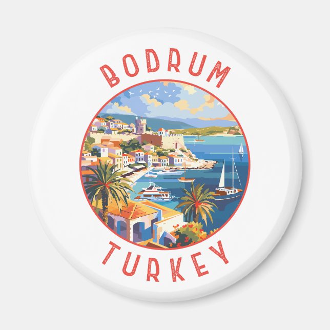 Aimant Bodrum Turquie cercles désorganisés rétrogrades (Devant)