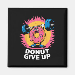 Aimant Bodybuilder Donut Abandonner Humour Gym Entraîneme