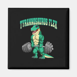 Aimant Bodybuilding Fitness Tyrannosaure Flex Dinosaure D