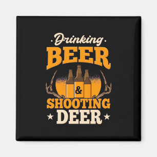 Aimant Boire de la bière et chasser le cerf