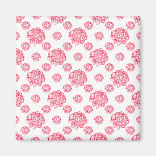 Aimant Bois avec floral