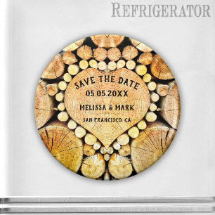 Aimant Bois de coeur Bois de bois Bois de bois Enregistre