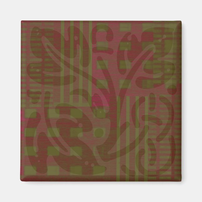 Aimant bois d'olive de canneberge Inspiration celtique (Devant)