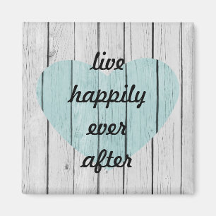 Aimant Bois rustique blanc chic