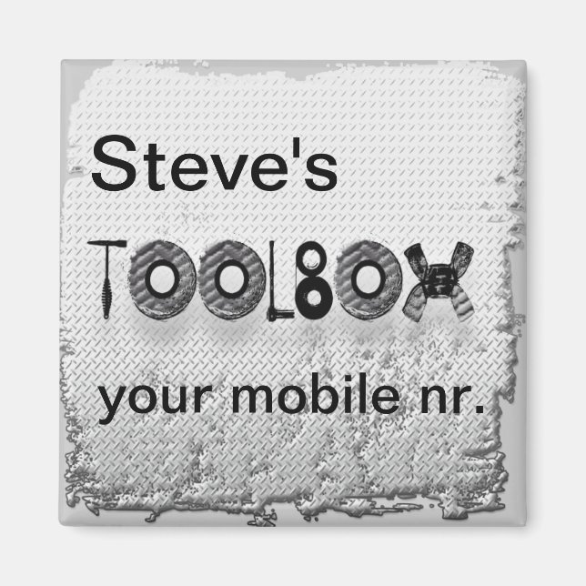 Aimant Boîte à outils de Steve (Devant)