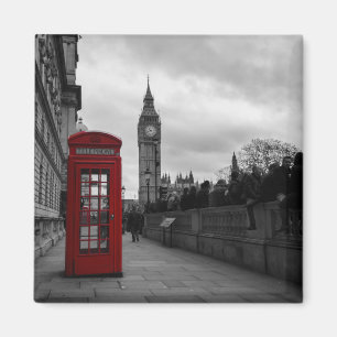 Aimant Boîte téléphonique rouge dans l'aimant londonien
