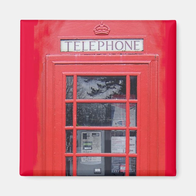 Aimant Boîte téléphonique rouge Londres (Devant)