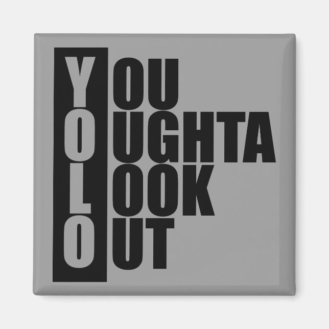 Aimant Boîte verticale YOLO (Devant)