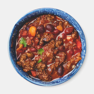 Aimant Bol bleu du Chili Food