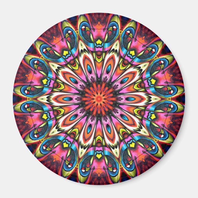 Aimant Bold Buzz Kaleidoscope Mandala (Devant)
